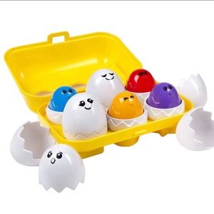 Kidoozie Peek n Peep Eggs Matching Toy with Sounds and Shapes for Kids